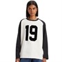 Levi's Dame Grafisk Way Back T-shirt Gardenia Caviar Raglan