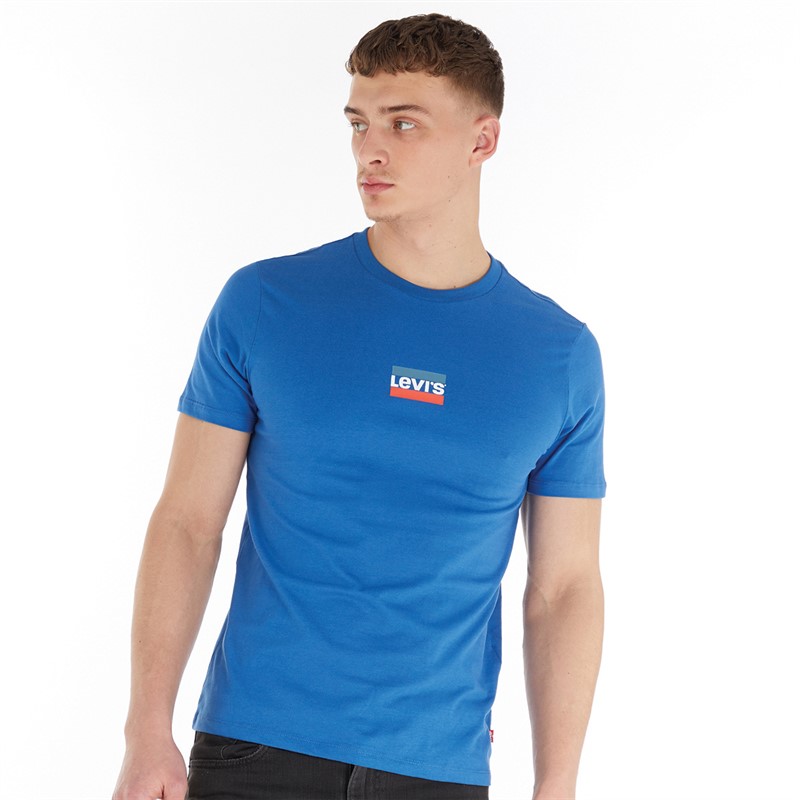 Levi's Mens Graphic T-Shirt Deja Vu Blue