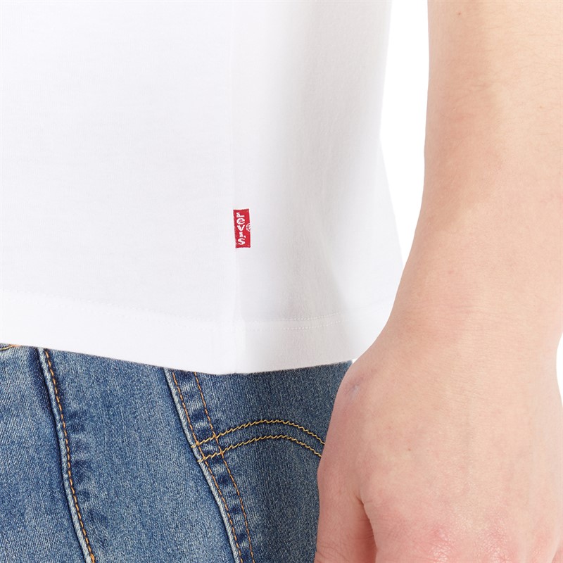 Mens white outlet levis t shirt