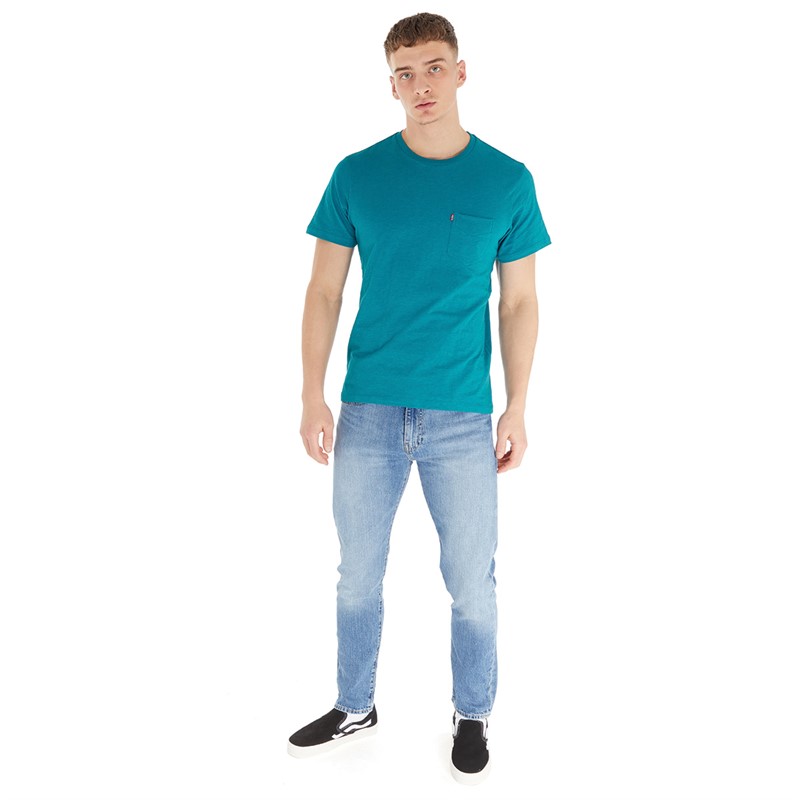 Buy Levi's Mens Classic Pocket T-Shirt Ocean Depths