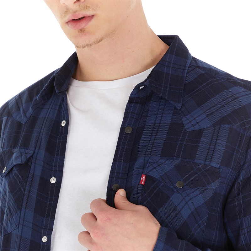 Levi's Mens Barstow Western Shirt Archer Mineral Black