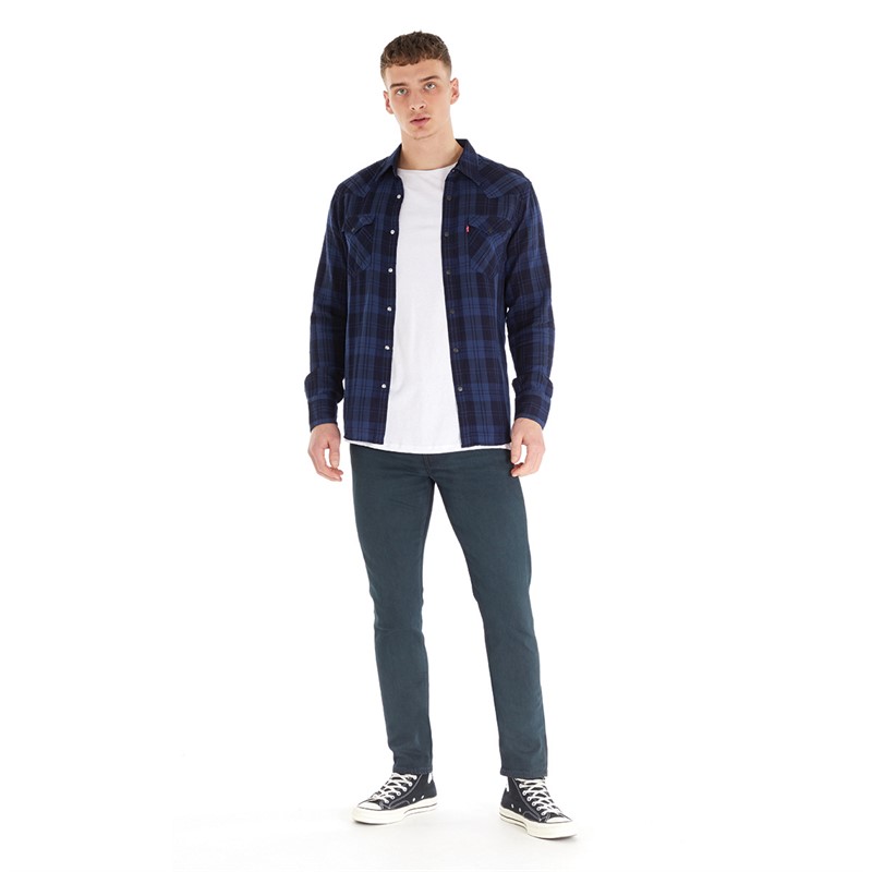 Levi's Mens Barstow Western Shirt Archer Mineral Black