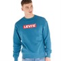 Levi's Mens Graphic Logo Sweatshirt Chasm Blue