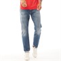 Levi's Heren 502 Taps Toelopende Jeans Middelblauw