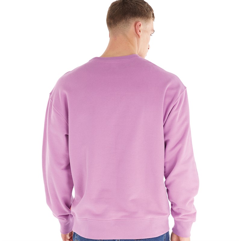 Levi's Mens Graphic Logo Sweatshirt Iris Orchid