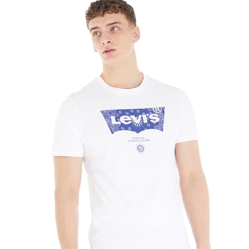 Buy Levi's Mens Graphic T-Shirt SSNL Fill Batwing White