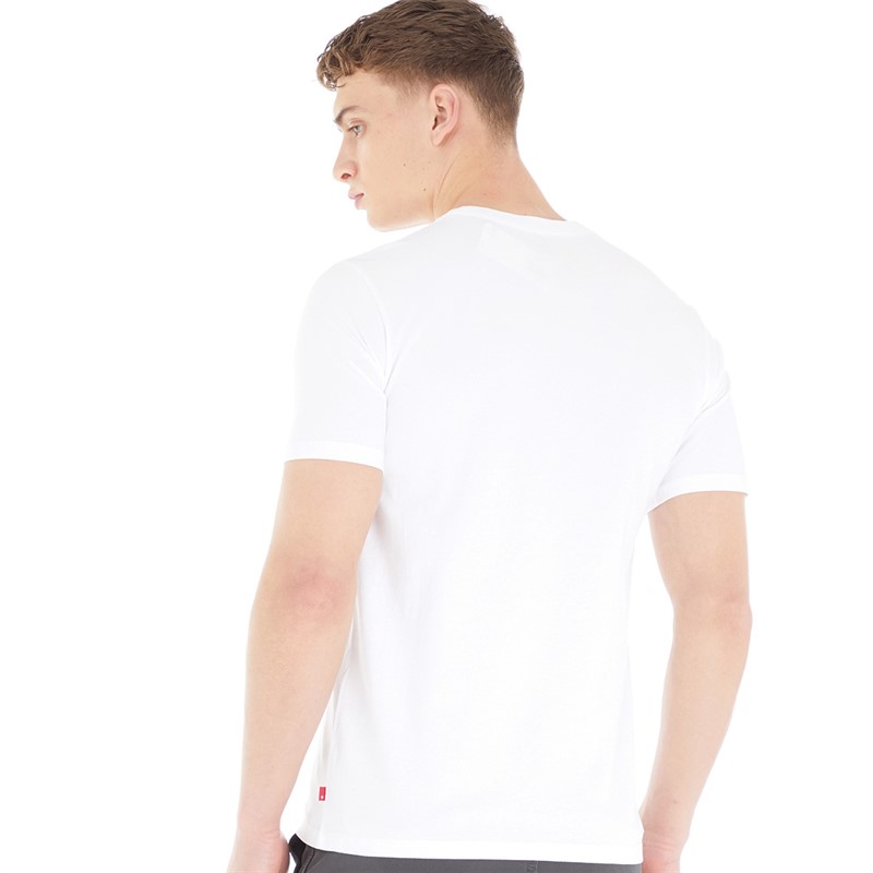 Levi's Mens Graphic T-Shirt Filled BW White+