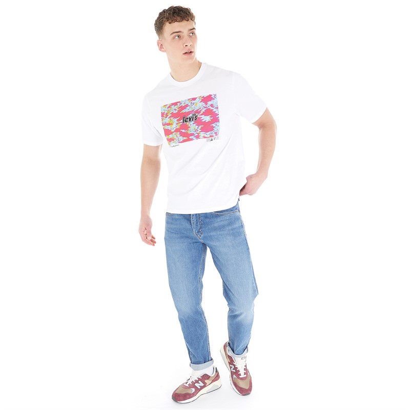 Buy Levi's Mens Relaxed Fit T-Shirt Concept Poster Logo White+