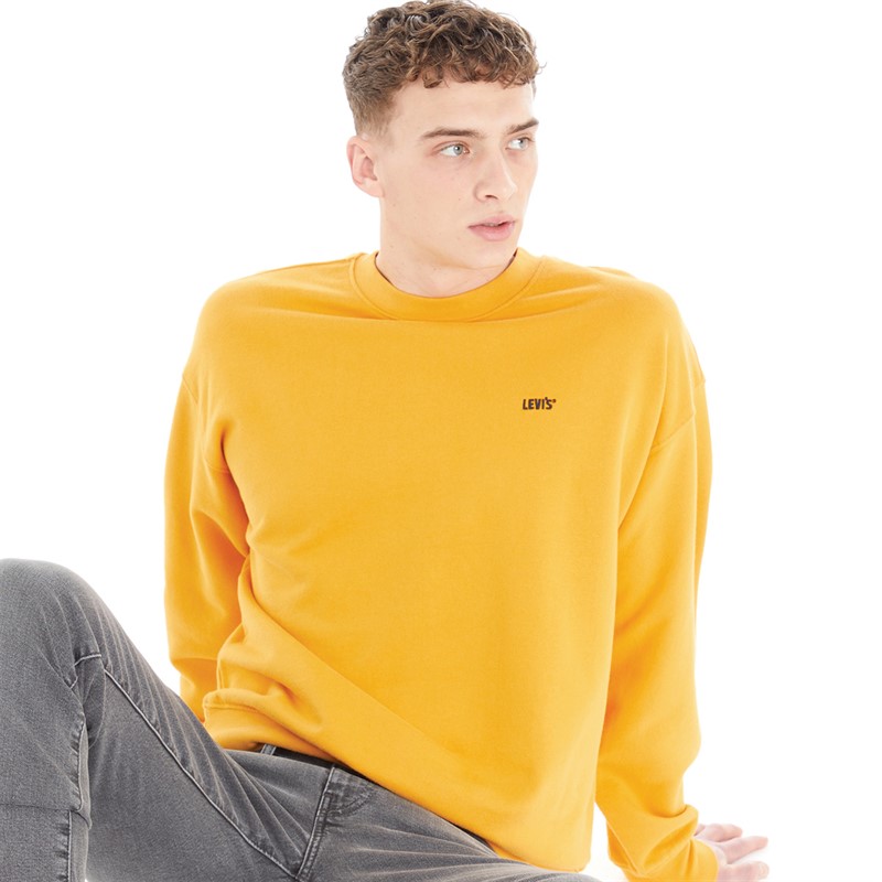 Buy Levi s Mens Gold Tab Sweatshirt Golden Orange