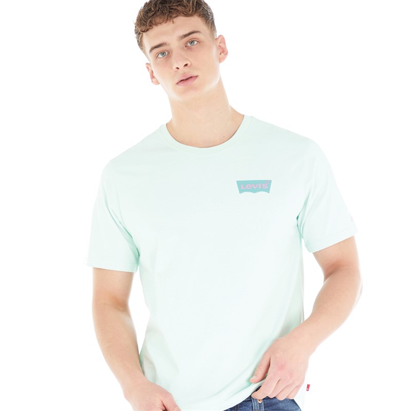 Levi's Mens Relaxed Fit T-Shirt Original BW Dusty Aqua