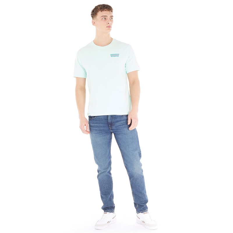 Levi's Mens Relaxed Fit T-Shirt Original BW Dusty Aqua