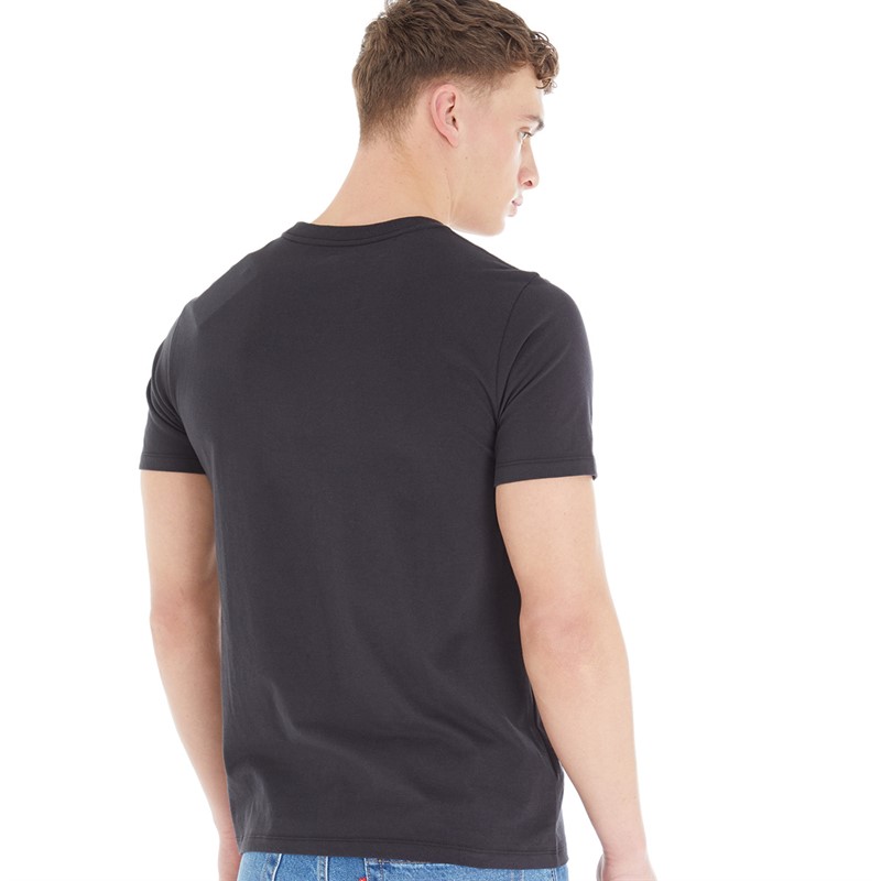 Levi's Mens Graphic T-Shirt Bandana BW Caviar