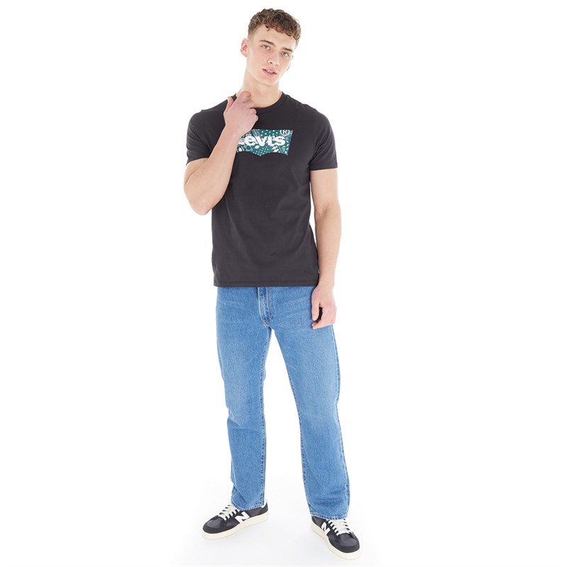 Levi's Mens Graphic T-Shirt Bandana BW Caviar