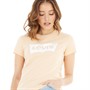 Levi's Womens The Perfect Tee Graphic T-Shirt SSNL BW Almond Cream