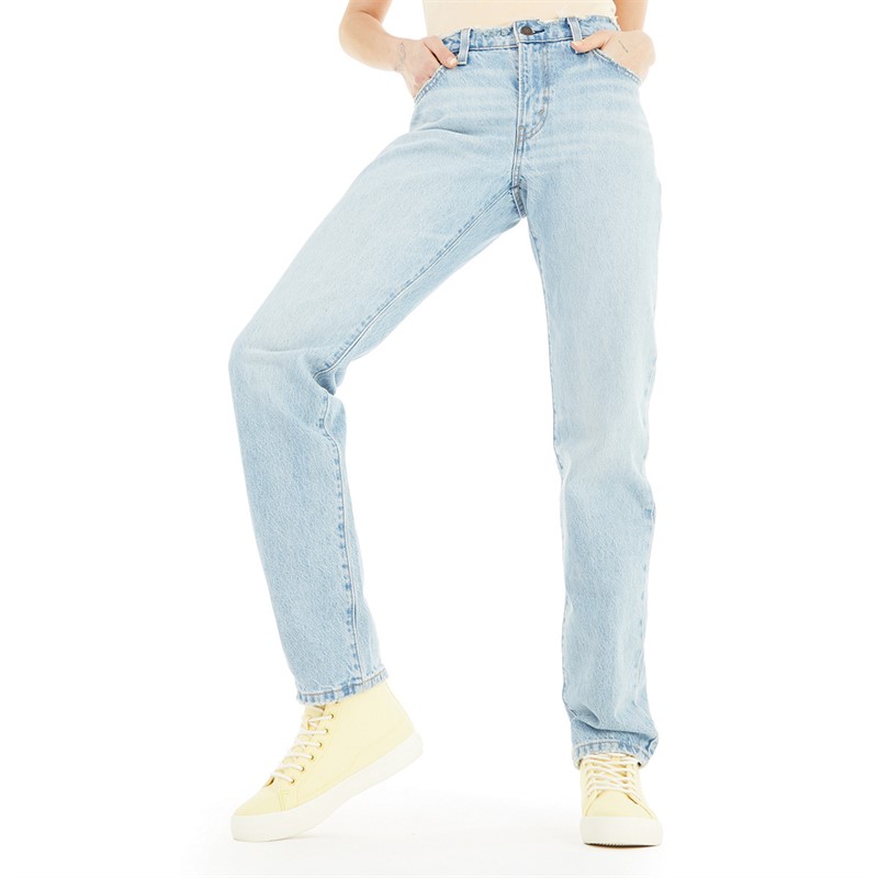 Levi's Womens Middy Straight Jeans Blasted Stone