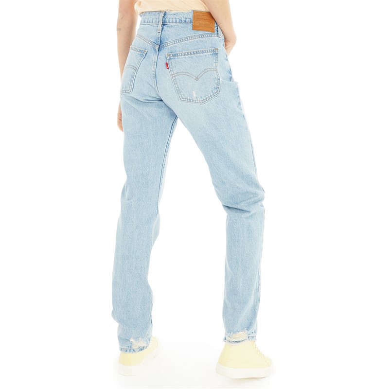 Levi's Womens Middy Straight Jeans Blasted Stone