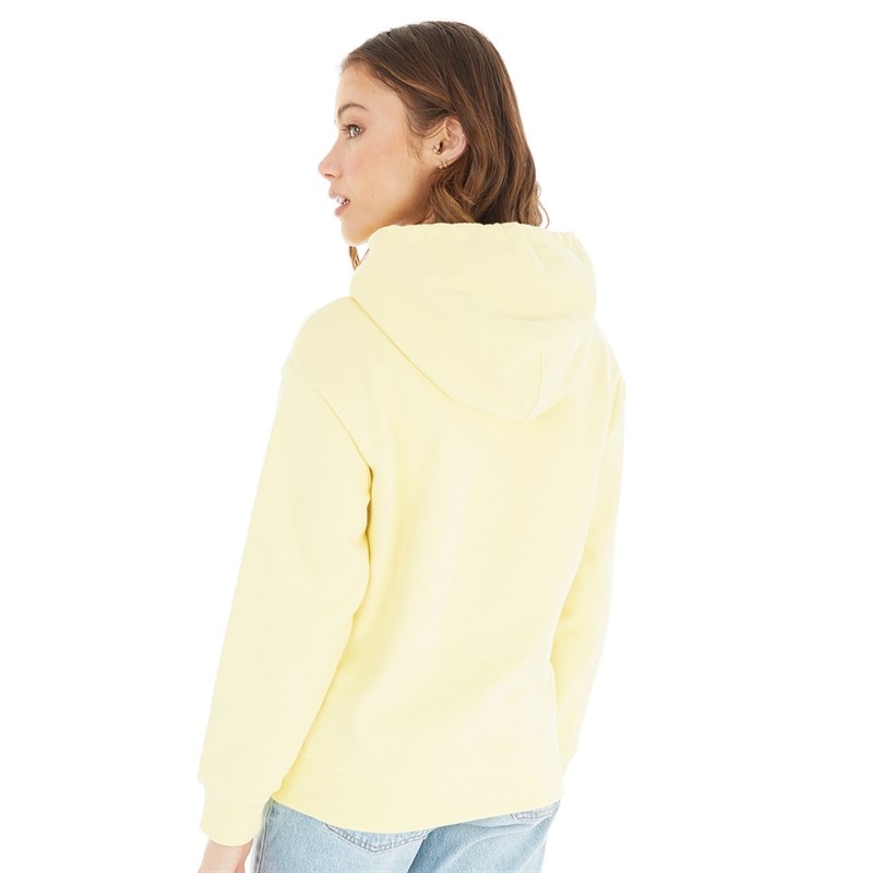 Levi's Womens Standard Graphic Hoodie Hood Seashell Poster Logo Powdered Yellow