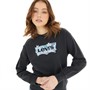 Levi's Womens Floral Graphic Sweatshirt Crew SSNL BW Dark Floral Fill Caviar