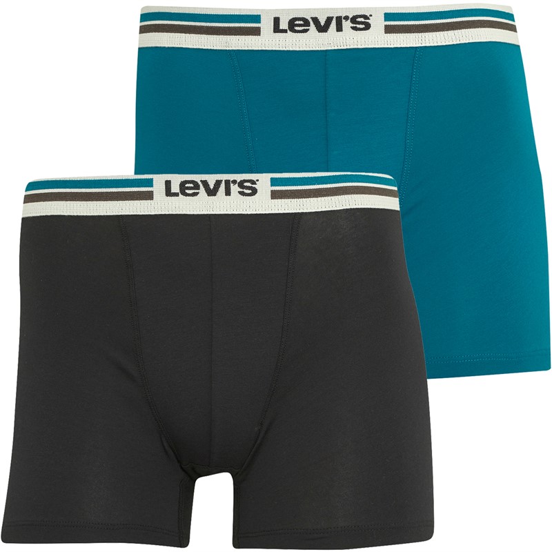 Levi's Herren Boxershorts Mit Logo | Aus 72% Bio-Baumwolle, Superweich & Bequem | Mit Doppellagigem Eingriff