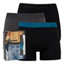 Levi's Mens Three Pack Premium Boxer Briefs Black Combo