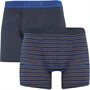 Levi's Mens Two Pack Stripe Boxers Blue Combo
