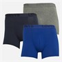 Levi's Mens Three Pack Premium Boxers Grey Blue Combo