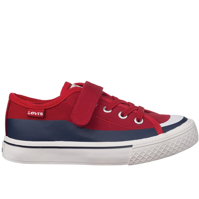 Levi's Kinder Quadrat Sneaker Rot / Marineblau