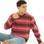 Levi's Mens Authentic Long Sleeve T-Shirt Daniel Stripe Monks Robe