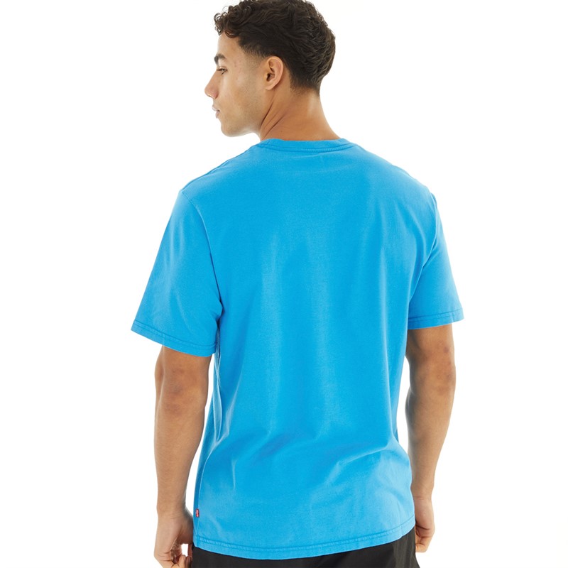 Levi's Mens Relaxed Fit T-Shirt Core Poster Logo Swedish Blue
