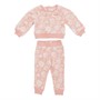 Levi's Mädchen Blumen Sweatshirt und Jogginghose Set Rosa Zuckerguss