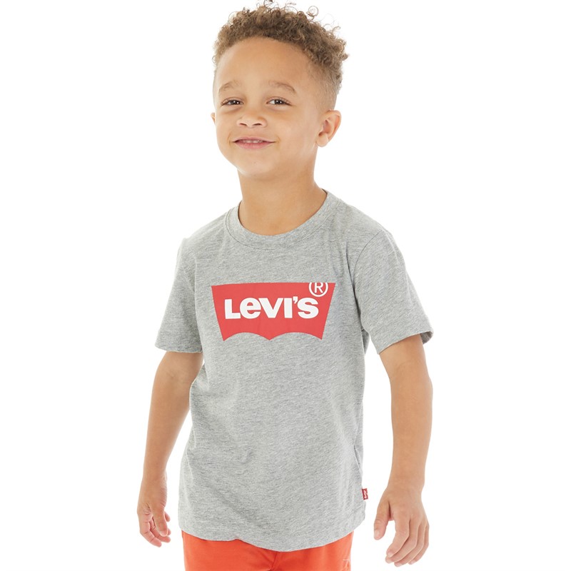 Levi's Junge Fledermaus T-Shirt Grau meliert