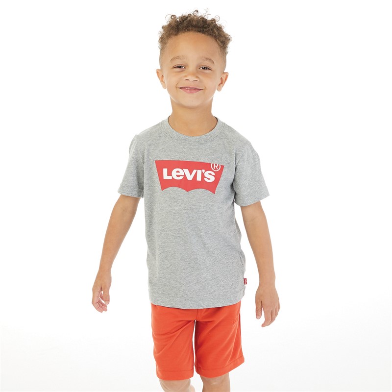 Levi's Junge Fledermaus T-Shirt Grau meliert