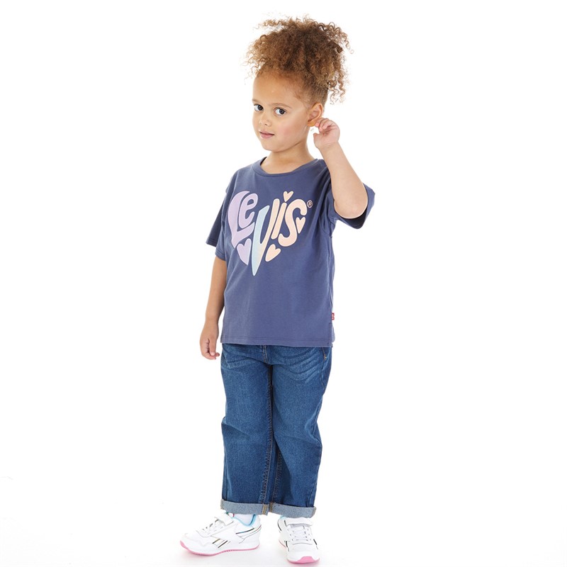 Tee shirt levis fille coeur on sale