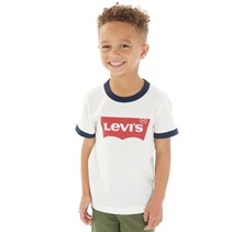 Levi's Boys Batwing Ringer T-Shirt White