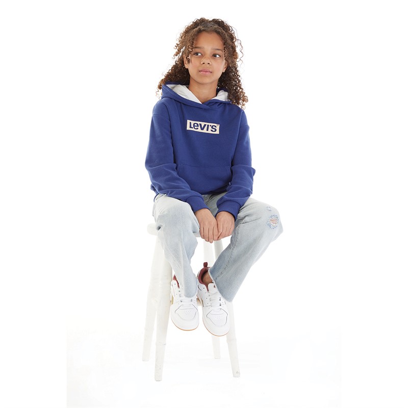 Levi's Mädchen Meet And Greet Pullover Hoodie Blau