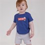 Levi's T-Shirt und Shorts Set Babyjungen Fledermausflügel-Motiv Dunkelblau