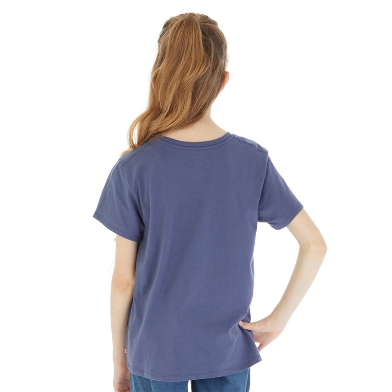 Levi's Meisjes T-shirt met korte mouwen Bandana Batwing Kroonblauw