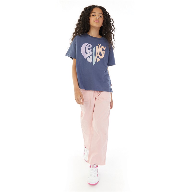 Levi's Pantalon large à jambes larges Fille rose quartz