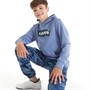 Levi's Boys Batwing Pullover Hoodie Colony Blue