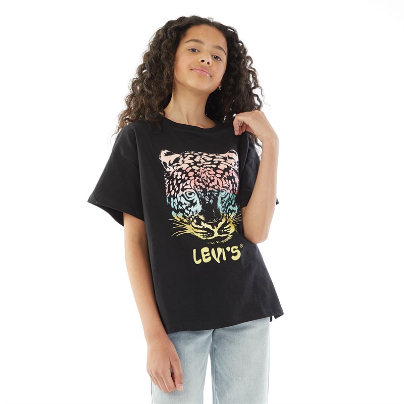 Levi's T-shirt oversize léopard Fille Caviar