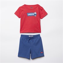 Levi's Boys Mascot Batwing T-Shirt And Shorts Set Chrysanthemum