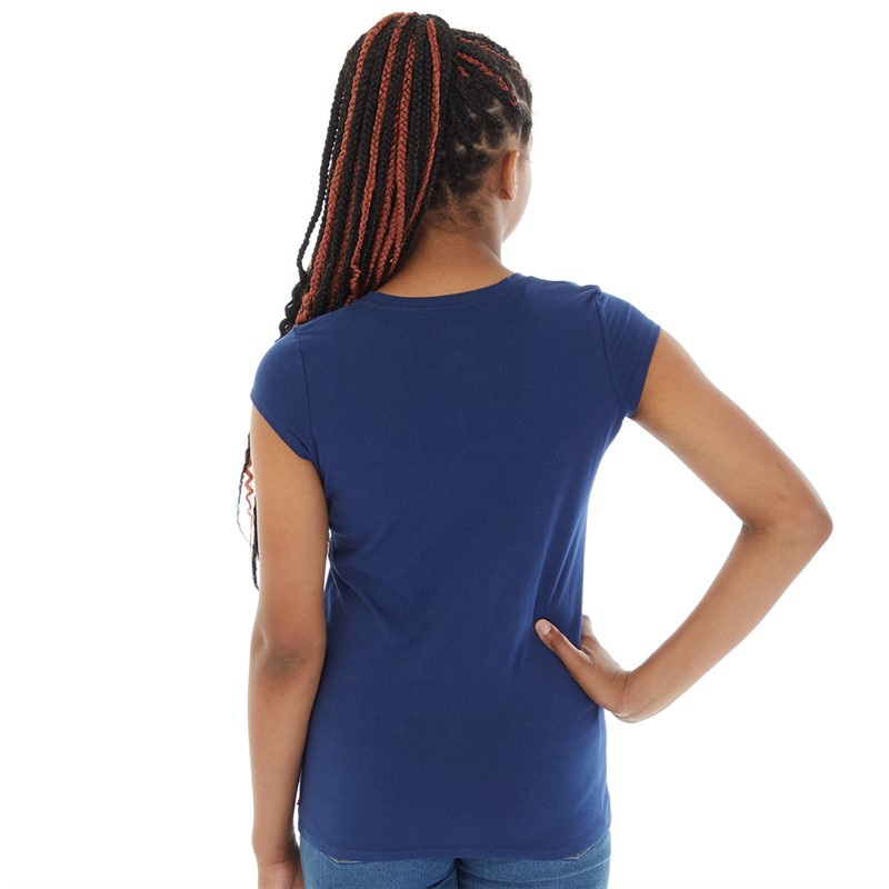 Levi's Girls Short Sleeve Batwing T-Shirt Blue