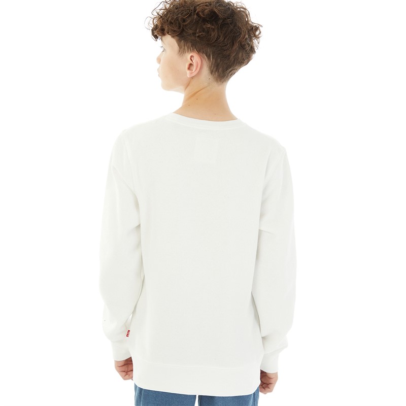 Levi's Boys Batwing Crew Neck Sweatshirt Marshmallow