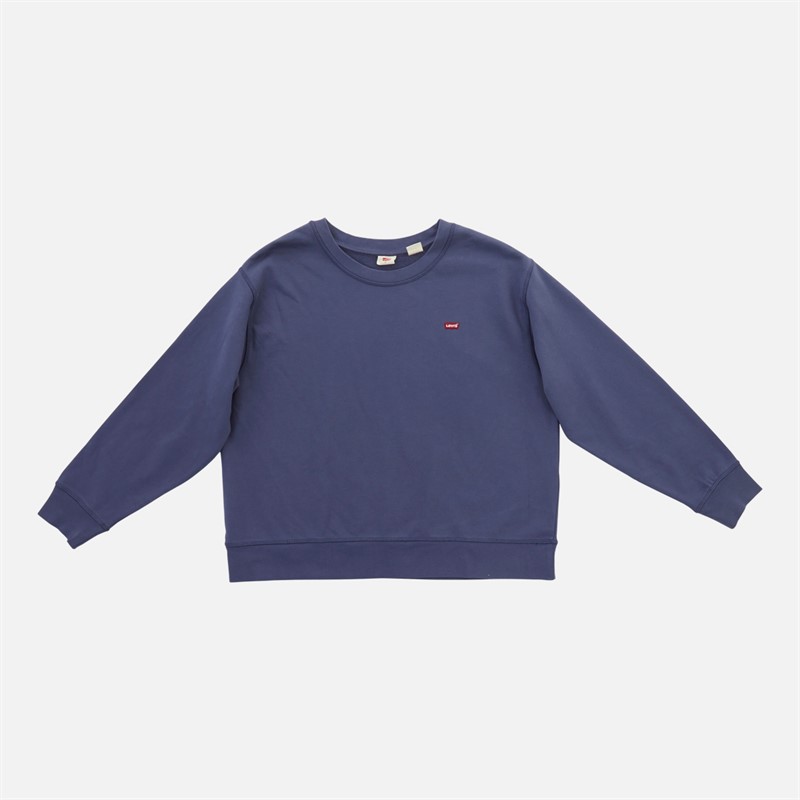 Levi's Womens Plus Size Standard Sweatshirt Crown Blue