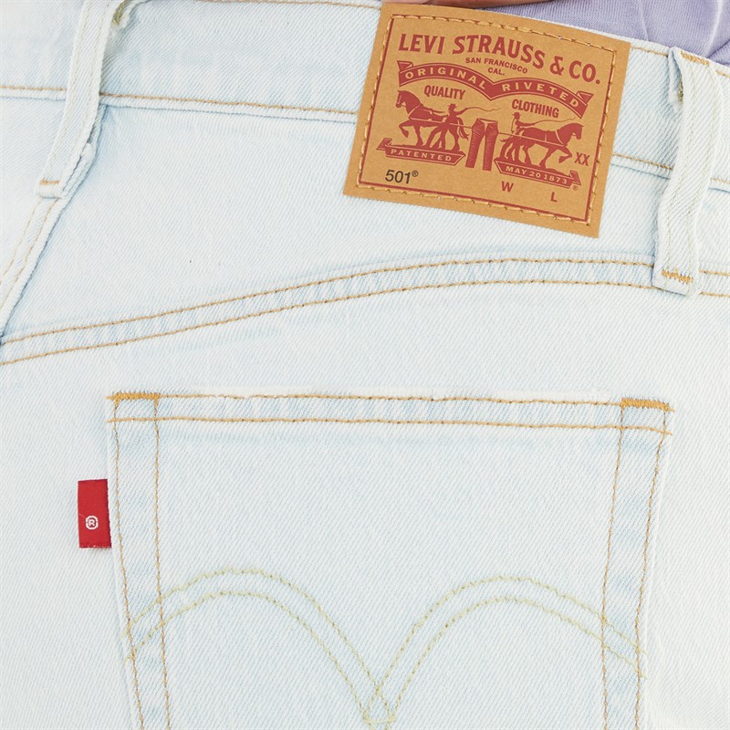 Levi's Womens 501 Mid Thigh Shorts Springboard