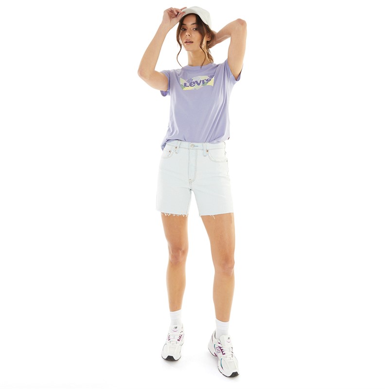 Levi's Womens 501 Mid Thigh Shorts Springboard