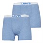 Levi's Mens Vintage Heather Two Pack Boxer Briefs Light Blue