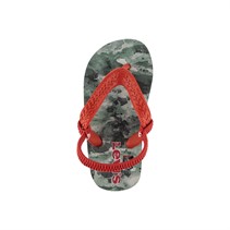 Levi's Jongens South Beach Camo Slippers Khaki/Rood