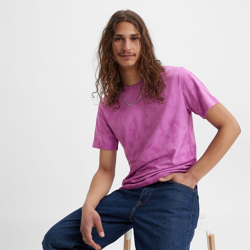 Levi's Męskie Original T-shirty Fioletowy