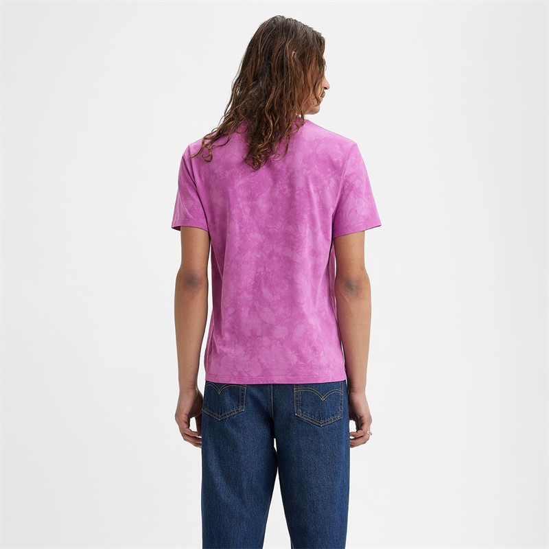 Levi's Męskie Original T-shirty Fioletowy